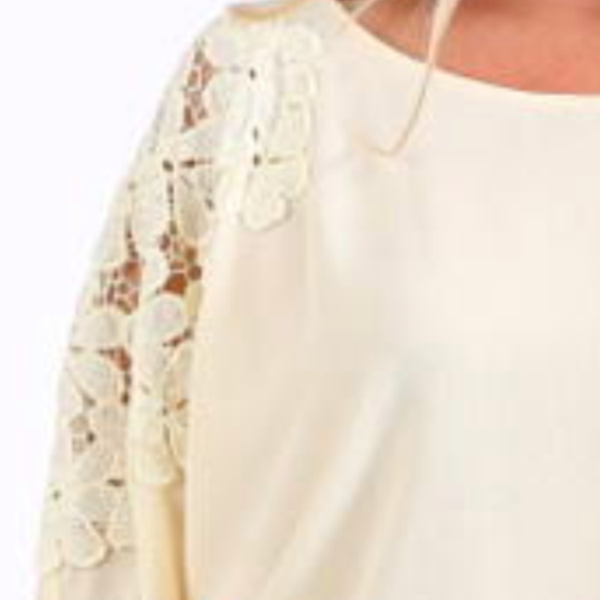 Crocheted Shoulder Blouse - FantasticFit Boutique