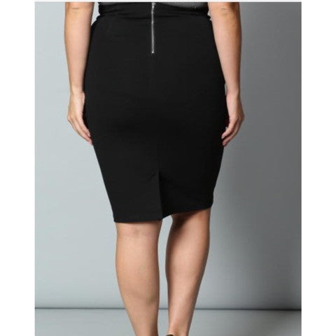 Black Side Trim Skirt - FantasticFit Boutique