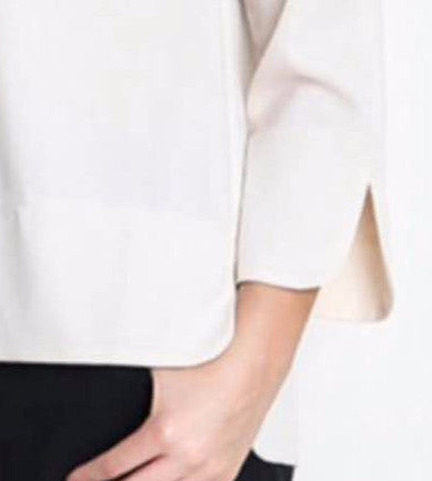 Classy Long Sleeve Almond Blouse - FantasticFit Boutique